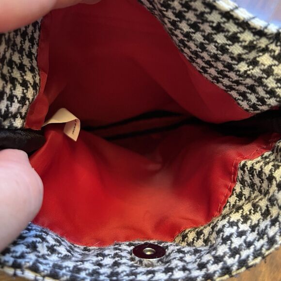 Kavu Keeper Crossbody Shoulder Bag Black Red Houndstooth Limited Edition Alabama - Picture 9 of 11